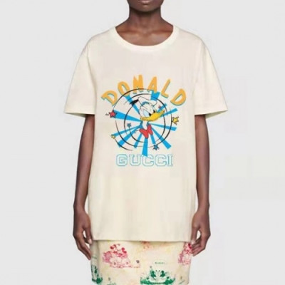 [매장판]Gucci 2021 Mm/Wm Logo Short Sleeved Tshirts - 구찌 2021 남/녀 로고 반팔티 Guc03456x.Size(s - xl).아이보리