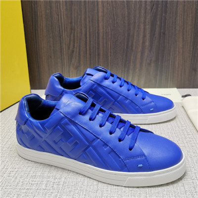 Fendi 2021 Men's Leather Sneaker - 펜디 2021 남성용 레더 스니커즈,Size(240-270),FENS0369,블루