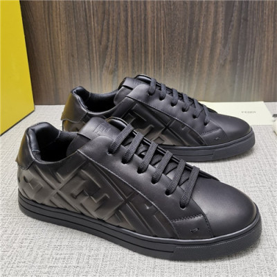 Fendi 2021 Men's Leather Sneaker - 펜디 2021 남성용 레더 스니커즈,Size(240-270),FENS0370,블랙