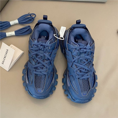 Balenciaga 2021 Women's Leather Sneakers - 발렌시아가 2021 여성용 레더 스니커즈,Size(225-250),BALS0226,네이비