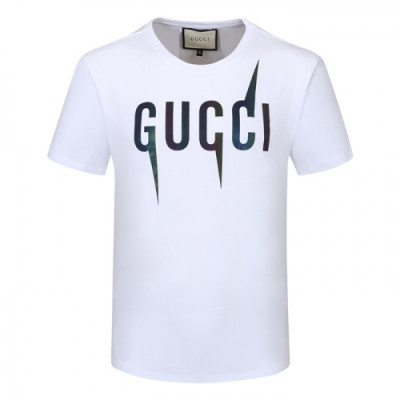 [매장판]Gucci 2021 Mm/Wm Logo Short Sleeved Tshirts - 구찌 2021 남/녀 로고 반팔티 Guc03469x.Size(m - 3xl).화이트