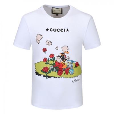 [매장판]Gucci 2021 Mm/Wm Logo Short Sleeved Tshirts - 구찌 2021 남/녀 로고 반팔티 Guc03471x.Size(m - 3xl).화이트