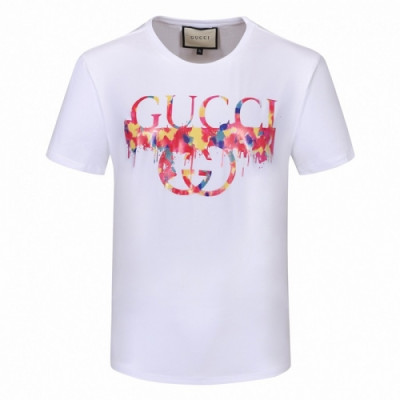 [매장판]Gucci 2021 Mm/Wm Logo Short Sleeved Tshirts - 구찌 2021 남/녀 로고 반팔티 Guc03475x.Size(m - 3xl).화이트