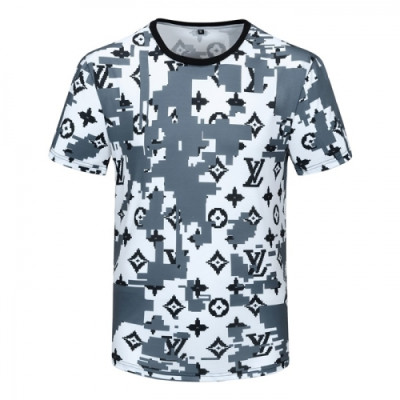 [루이비통]Louis vuitton 2021 Mens Logo Short Sleeved Tshirts - 루이비통 2021 남성 로고 반팔티 Lou02623x.Size(m - 3xl).화이트