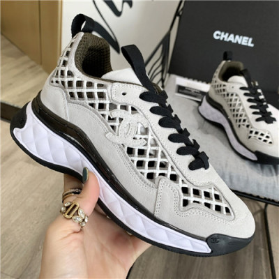 Chanel 2021 Women's Leather Sneakers - 샤넬 2021 여성용 레더 스니커즈,Size?(225-250),CHAS0556,화이트