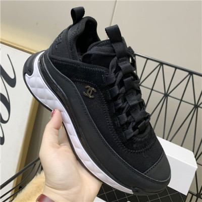 Chanel 2021 Women's Leather Sneakers - 샤넬 2021 여성용 레더 스니커즈,Size?(225-250),CHAS0560,블랙