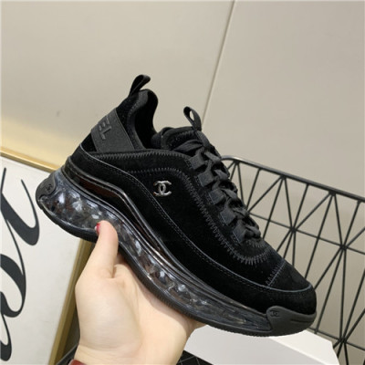 Chanel 2021 Women's Leather Sneakers - 샤넬 2021 여성용 레더 스니커즈,Size?(225-250),CHAS0566,블랙