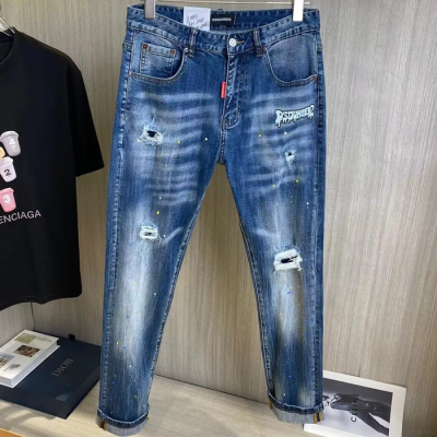 [디스퀘어드]Dsquared2 2024 Mens Casual Denim Jeans - 디스퀘어드2 2024 남성 캐쥬얼 데님 청바지 Dsq0054x.Size(28 - 38).블루