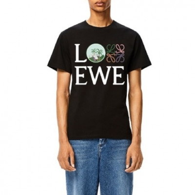 [로에베]Loewe 2021 Mm/Wm Smile Short Sleeved Tshirts - 로에베 2021 남/녀 스마일 반팔티 Loe0398x.Size(s - xl).블랙