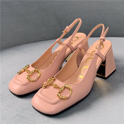 Gucci 2021 Women's Leather High Heel Sandal - 구찌 2021 여성용 레더 하이힐 샌들,Size(225-250),GUCS1409,핑크