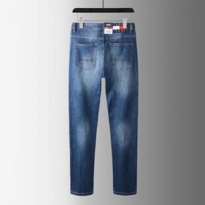 [토미]Tommy 2021 Mens Business Logo Denim Jeans - 토미 2021 남성 비지니스 로고 데님 청바지 Tomy0043x.Size(30 - 42).블루