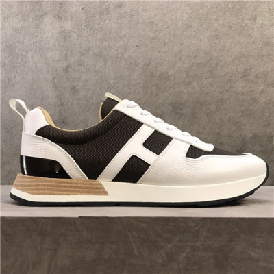 Hermes 2021 Men's Leather Sneakers - 에르메스 2021 남성용 레더 스니커즈,Size(240-270),HERS0397,화이트