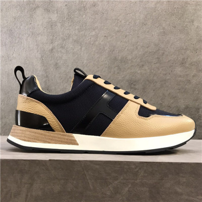 Hermes 2021 Men's Leather Sneakers - 에르메스 2021 남성용 레더 스니커즈,Size(240-270),HERS0398,베이지