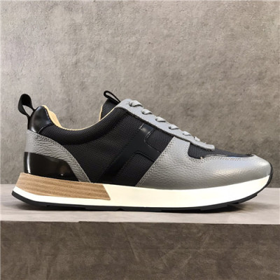 Hermes 2021 Men's Leather Sneakers - 에르메스 2021 남성용 레더 스니커즈,Size(240-270),HERS0401,그레이