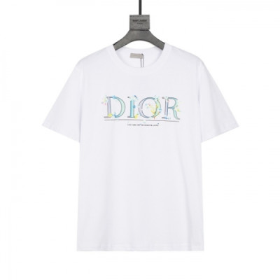 [디올]Dior 2021 Mm/Wm Casual Crew-neck Short Sleeved Tshirts - 디올 2021 남/녀 캐쥬얼 크루넥 반팔티 Dio01148x.Size(xs - l).화이트