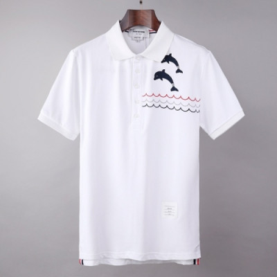 [톰브라운]Thom Browne 2021 Mens Casual Short Sleeved Tshirts - 톰브라운 2021 남성 캐쥬얼 반팔티 Thom01239x.Size(m - 2xl).화이트