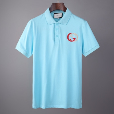 [매장판]Gucci 2021 Mm/Wm Logo Short Sleeved Tshirts - 구찌 2021 남/녀 로고 반팔티 Guc03493x.Size(m - 2xl).블루