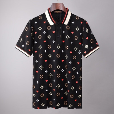 [루이비통]Louis vuitton 2021 Mens Logo Short Sleeved Tshirts - 루이비통 2021 남성 로고 반팔티 Lou02651x.Size(m -  2xl).블랙