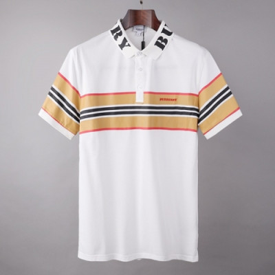 [버버리]Burberry 2021 Mens Logo Cotton Short Sleeved Tshirts - 버버리 2021 남성 로고 코튼 반팔티 Bur03727x.Size(m - 2xl).화이트