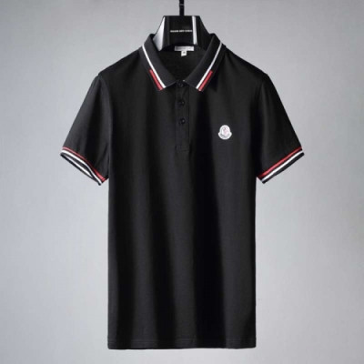 [매장판]Moncler 2021 Mens Logo Crew-neck Short Sleeved Tshirts - 몽클레어 2021 남성 로고 크루넥 반팔티 Moc02154x.Size(m - 2xl).블랙