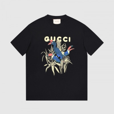 [매장판]Gucci 2021 Mm/Wm Logo Short Sleeved Tshirts - 구찌 2021 남/녀 로고 반팔티 Guc03499x.Size(s - l).블랙