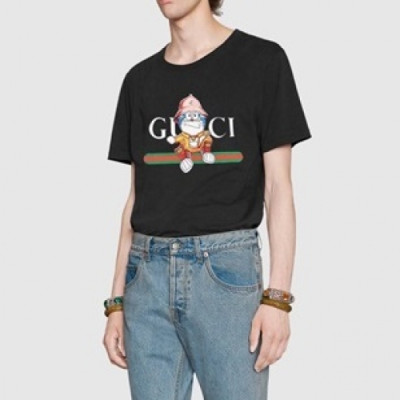 [매장판]Gucci 2021 Mm/Wm Logo Short Sleeved Tshirts - 구찌 2021 남/녀 로고 반팔티 Guc03502x.Size(xs - l).블랙