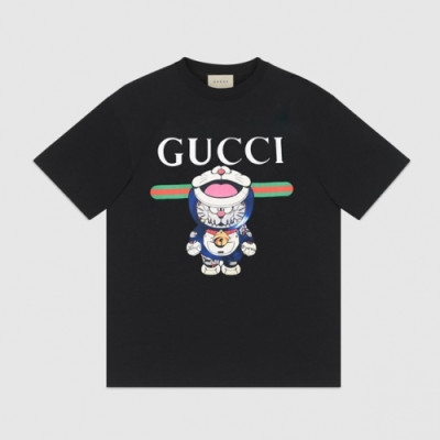 [매장판]Gucci 2021 Mm/Wm Logo Short Sleeved Tshirts - 구찌 2021 남/녀 로고 반팔티 Guc03505x.Size(xs - l).블랙
