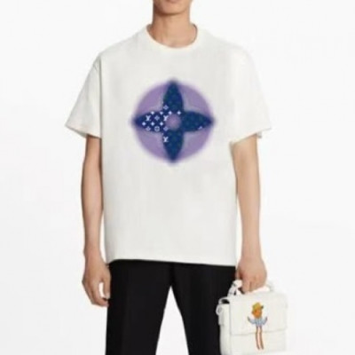 [루이비통]Louis vuitton 2021 Mm/Wm Logo Short Sleeved Tshirts - 루이비통 2021 남/녀 로고 반팔티 Lou02661x.Size(s - xl).화이트