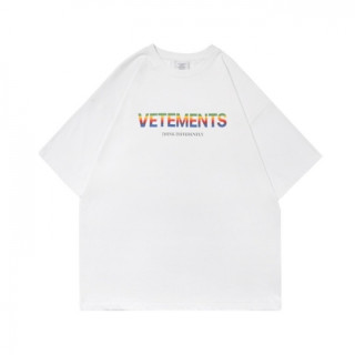 [베트멍]Vetements 2021 Mm/Wm Printing Logo Cotton Short Sleeved Oversize Tshirts - 베트멍 2021 남/녀 프린팅 로고 코튼 오버사이즈 반팔티 Vet0126x.Size(xs - l).화이트