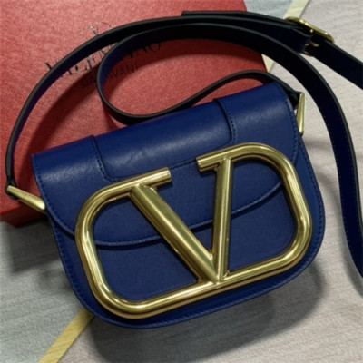 [발렌티노]Valentino 2021 Women's Garavani Supervee Shoulder Bag,18cm - 발렌티노 2021 여성용 가바니 슈퍼비 숄더백,18cm,VTB1039,네이비