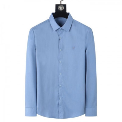 [알마니]Emporio Armani 2021 Mens Business Cotton Tshirts - 알마니 2021 남성 비지니스 코튼 셔츠 Arm0879x.Size(m - 3xl).블루