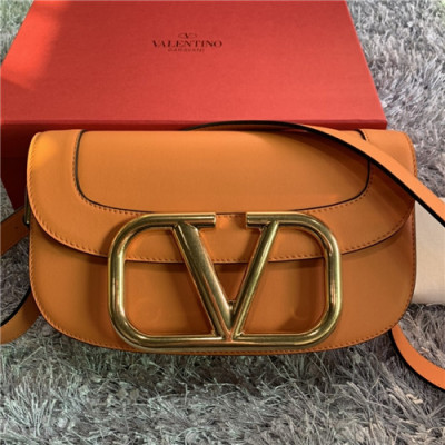 [발렌티노]Valentino 2021 Women's Garavani Supervee Shoulder Bag,26cm - 발렌티노 2021 여성용 가바니 슈퍼비 숄더백,26cm,VTB1048,오렌지