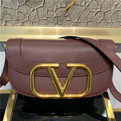 [발렌티노]Valentino 2021 Women's Garavani Supervee Shoulder Bag,26cm - 발렌티노 2021 여성용 가바니 슈퍼비 숄더백,26cm,VTB1055,와인