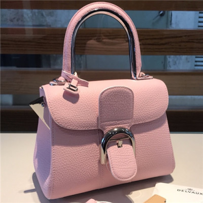 [델보]Delvaux 2021 Brilant Leather Tote Shoulder Bag,20cm - 델보 2021 브리앙 레더 토트 숄더백,20cm,DVB0370.핑크