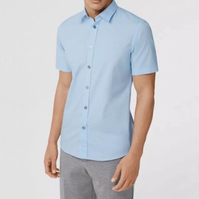 [버버리]Burberry 2021 Mens Vintage Basic Tshirts - 버버리 2021 남성 빈티지 베이직 셔츠 Bur03777x.Size(s - 2xl).블루