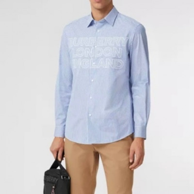 [버버리]Burberry 2021 Mens Vintage Basic Tshirts - 버버리 2021 남성 빈티지 베이직 셔츠 Bur03783x.Size(s - 2xl).블루