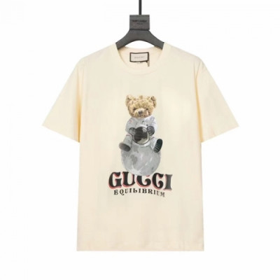 [매장판]Gucci 2021 Mm/Wm Logo Short Sleeved Tshirts - 구찌 2021 남/녀 로고 반팔티 Guc03524x.Size(xs  - l).아이보리