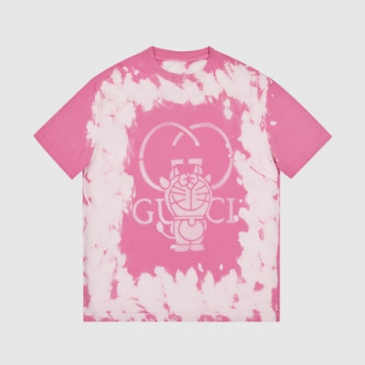 [매장판]Gucci 2021 Mm/Wm Logo Short Sleeved Tshirts - 구찌 2021 남/녀 로고 반팔티 Guc03519x.Size(s  - l).핑크