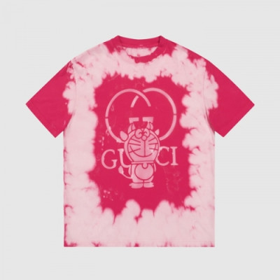[매장판]Gucci 2021 Mm/Wm Logo Short Sleeved Tshirts - 구찌 2021 남/녀 로고 반팔티 Guc03526x.Size(s  - l).핑크