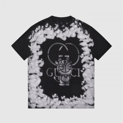 [매장판]Gucci 2021 Mm/Wm Logo Short Sleeved Tshirts - 구찌 2021 남/녀 로고 반팔티 Guc03527x.Size(s - l).블랙