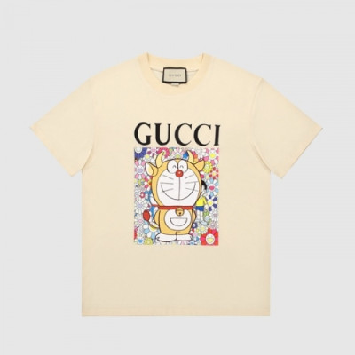 [매장판]Gucci 2021 Mm/Wm Logo Short Sleeved Tshirts - 구찌 2021 남/녀 로고 반팔티 Guc03529x.Size(xs  - l).아이보리