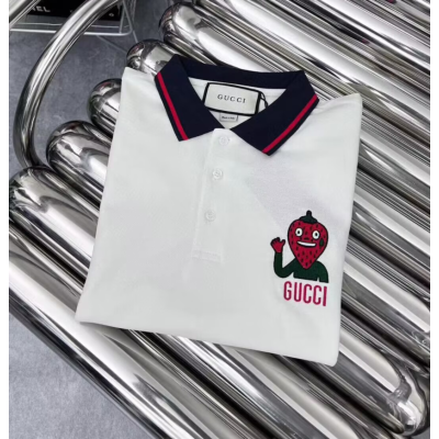 Gucci 2023 Mens Logo Short Sleeved Tshirts - 구찌 2021 남성 로고 반팔티 Guc03535x.Size(s - xl).화이트