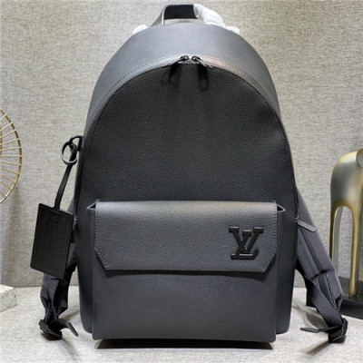 [루이비통]Louis Vuitton 2021 Men's Leather Backpack,43cm - 루이비통 2021 남성용 레더 백팩,43cm,LOUB2293,블랙
