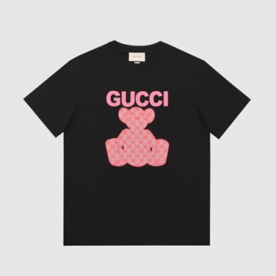 [매장판]Gucci 2021 Mm/Wm Logo Short Sleeved Tshirts - 구찌 2021 남/녀 로고 반팔티 Guc03536x.Size(xs - l).블랙