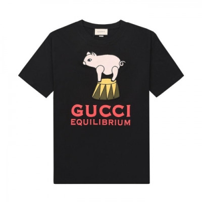 [매장판]Gucci 2021 Mm/Wm Logo Short Sleeved Tshirts - 구찌 2021 남/녀 로고 반팔티 Guc03541x.Size(xs - l).블랙
