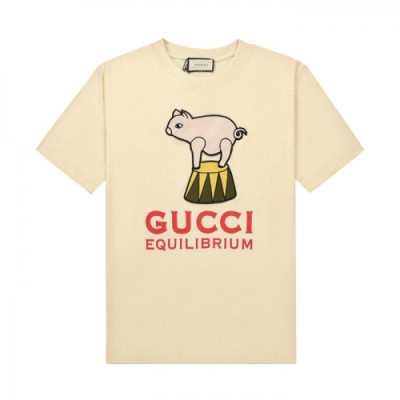 [매장판]Gucci 2021 Mm/Wm Logo Short Sleeved Tshirts - 구찌 2021 남/녀 로고 반팔티 Guc03542x.Size(xs  - l).아이보리