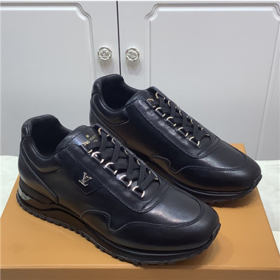 Louis Vuitton 2021 Men's Leather Sneakers - 루이비통 2021 남성용 레더 스니커즈,Size(240-270),LOUS1895,블랙