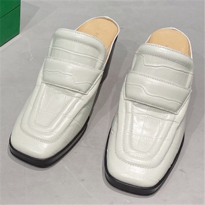 Bottega Veneta 2021 Women's Leather Middle Heel Slipper - 보테가베네타 2021 여성용 레더 미드힐 슬리퍼,Size(225-250),BVS0301,화이트