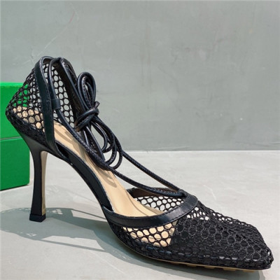 Bottega Veneta 2021 Women's Leather High Heel Sandal - 보테가베네타 2021 여성용 레더 하이힐 샌들,Size(225-250),BVS0309,블랙