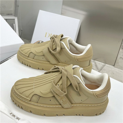 Dior 2021 Women's Leather Sneakers - 디올 2021 여성용 레더 스니커즈,Size(225-250),DIOS0324,베이지